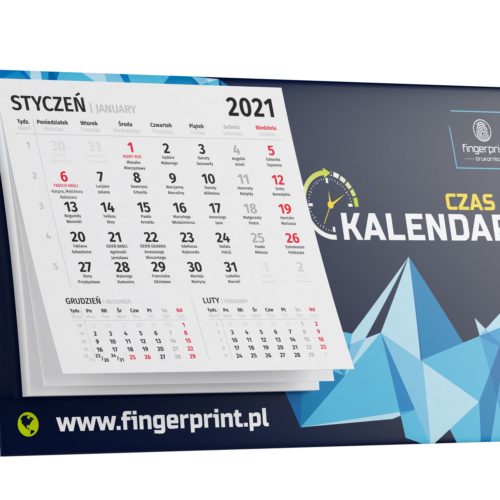 Kalendarz biurkowy z małym kalendarium